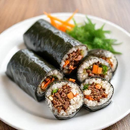 簡易牛肉紫菜飯捲