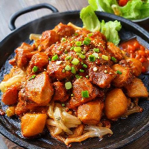 經典韓式辣燉雞 (Dakgalbi)