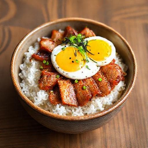 創意薑汁燒豬肉蓋飯