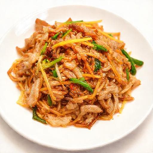 韭黃炒肉絲 (經典家常)