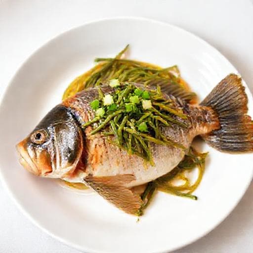 简易梅菜蒸鯇魚