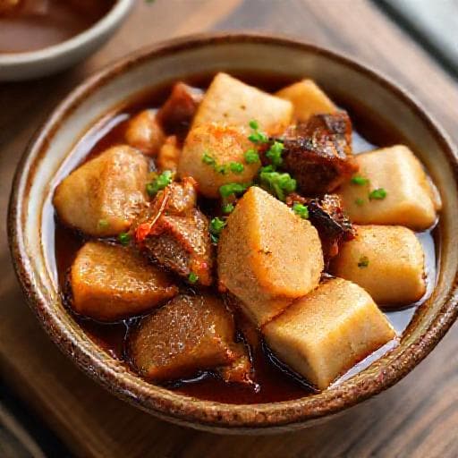 快手豆卜炆鱼腩