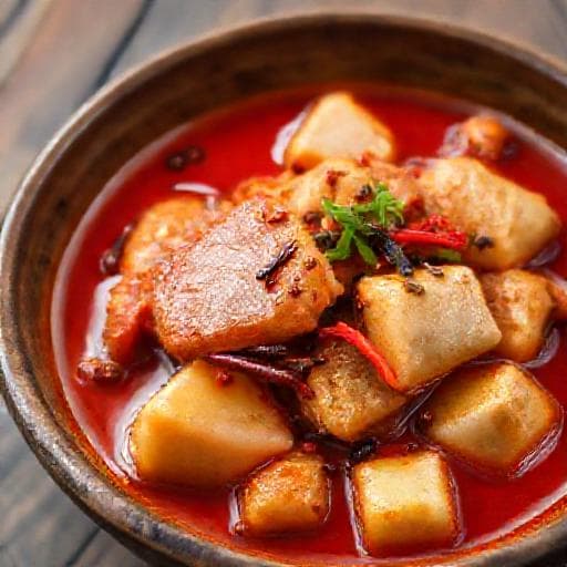 香辣豆卜焖鱼腩
