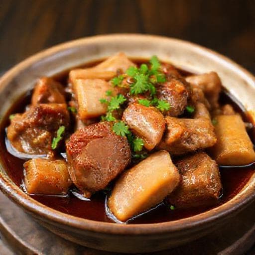 经典枝竹炆腩肉
