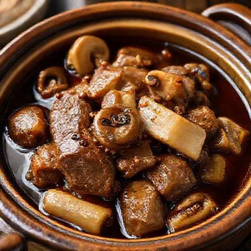 香菇枝竹炆腩肉