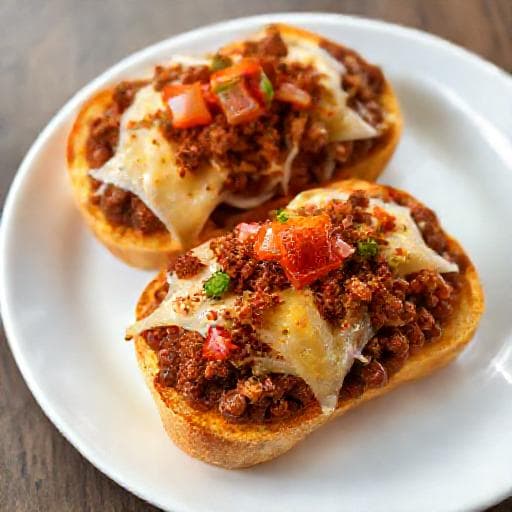 Molletes Rápidos con Chorizo