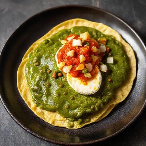 Papadzules con Salsa de Chile Poblano