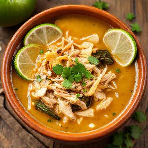 Sopa de Lima con Toque de Chile Poblano
