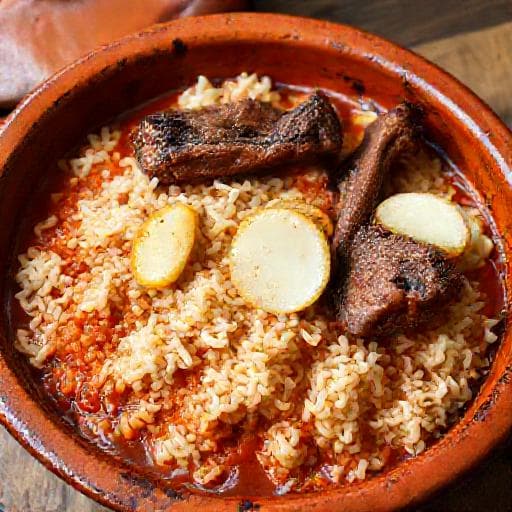 Arroz al Horno con Costillas, Patata y Tomate