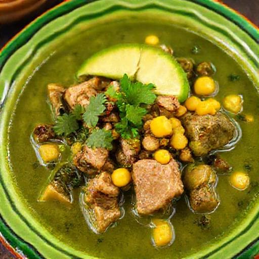 Chile Verde con Cerdo y Maíz