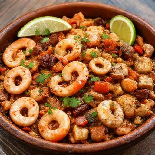Discada con Mariscos Estilo Costeño