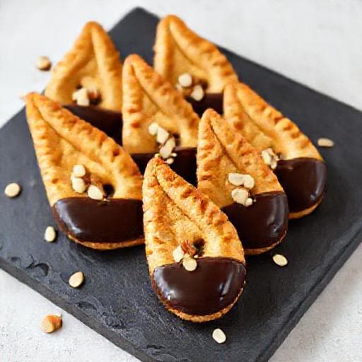 Orejas de Hojaldre con Chocolate y Almendras