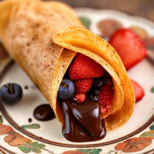 Marquesitas de Chocolate y Frutas