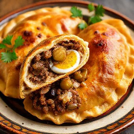 Empanadas Salteñas con Huevo y Aceitunas