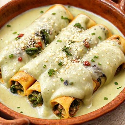 Canelones de Verdura con Bechamel de Puerros