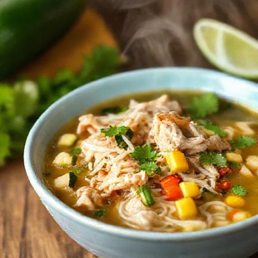 Sopa Criolla con Pollo y Verduras