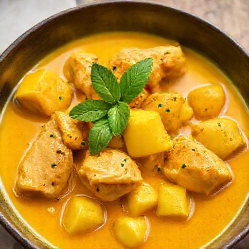 Cau Cau de Pollo con Cúrcuma