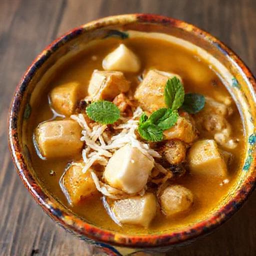 Olluquito con Charqui y Queso Fresco