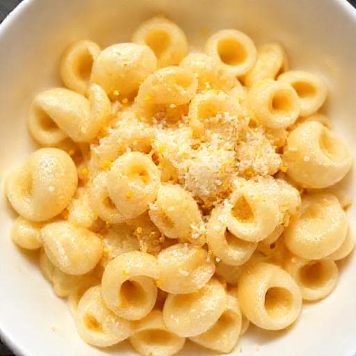 Conchitas Cremosas al Limón y Parmesano