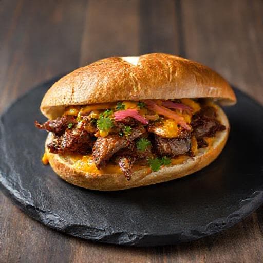 Butifarra de Cerdo Adobado con Salsa Criolla de Ají Amarillo