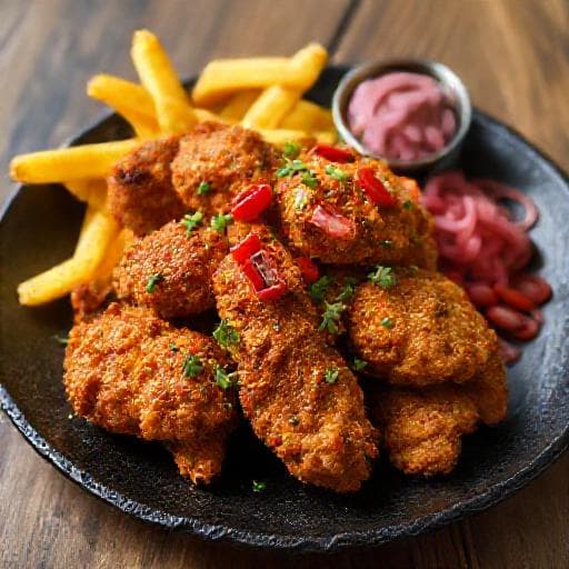 Pollo Broaster con Toque Amazónico