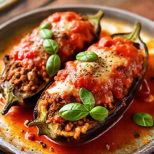 Berenjenas Rellenas a la Siciliana