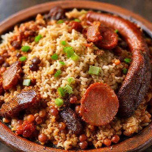 Calentado Paisa con Chorizo y Chicharrón
