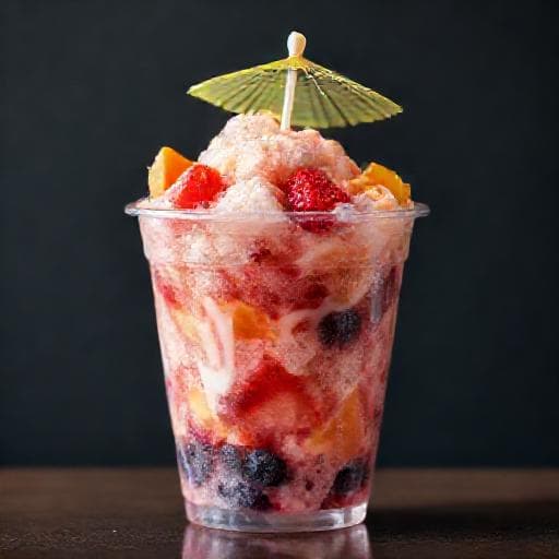 Cholado Rápido de Frutas Mixtas
