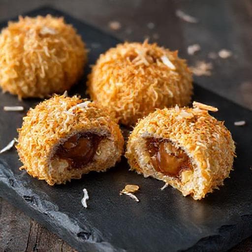 Cocadas de Coco Tostado con Arequipe