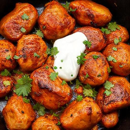 Pollo Tandoori Rápido en Sartén
