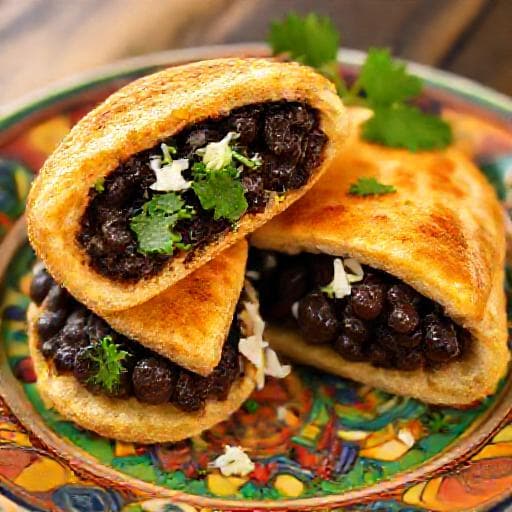 Arepa de Domino con Toque de Cilantro