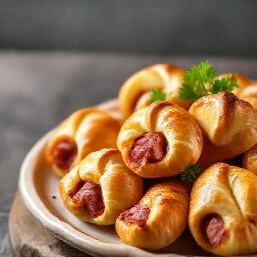 Cachitos de Jamón con Toque Dulce