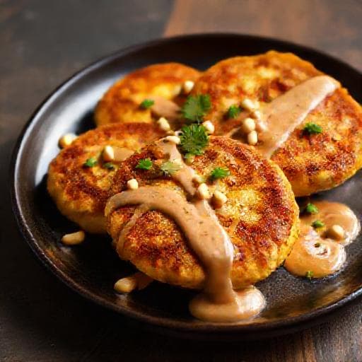 Llapingachos con Salsa de Maní