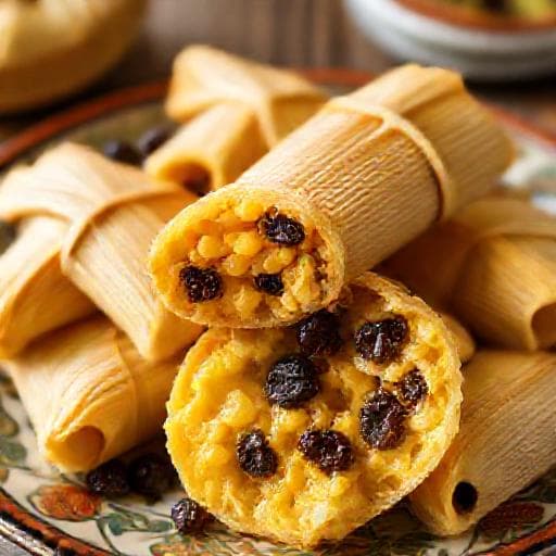Humitas Dulces de Choclo con Pasas