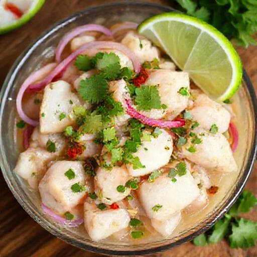 Ceviche de Corvina Panameño Clásico