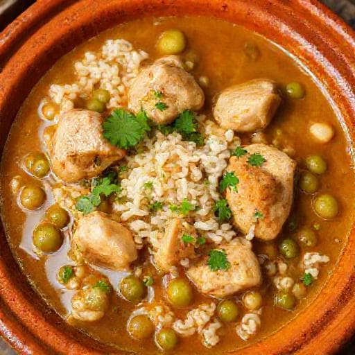 Asopao de Pollo con Gandules y Cilantrillo