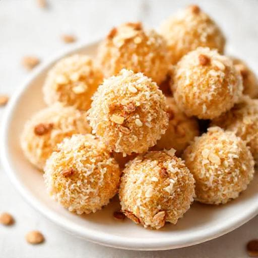 Panellets Rápidos de Coco y Almendra