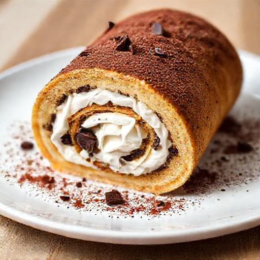Brazo de Gitano Rápido de Nata y Chocolate