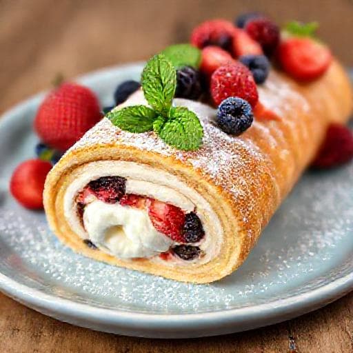 Brazo de Gitano de Frutas y Mascarpone