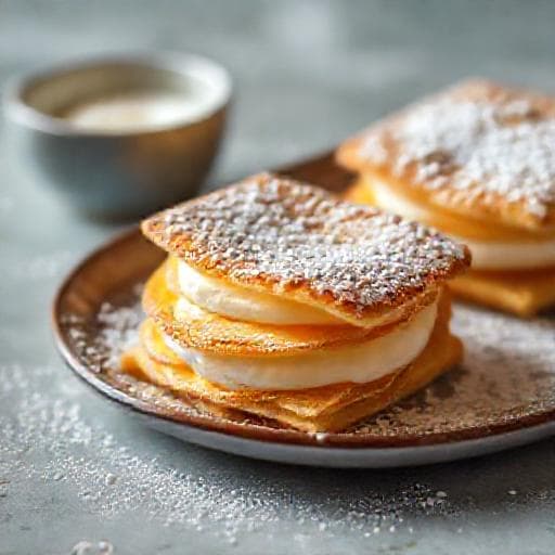 Milhojas de Crema Rápida