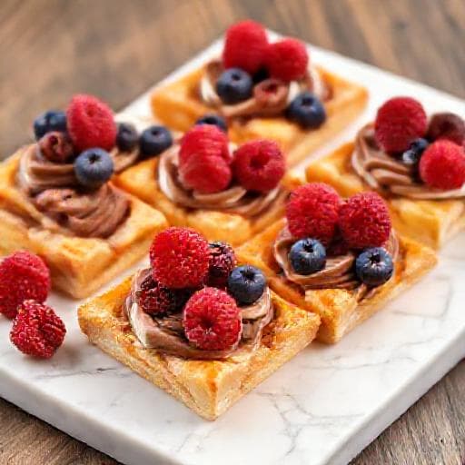 Napolitanas de Chocolate y Frutos Rojos