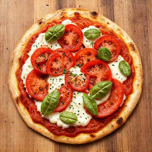 Pizza Rápida de Queso Cottage y Tomate
