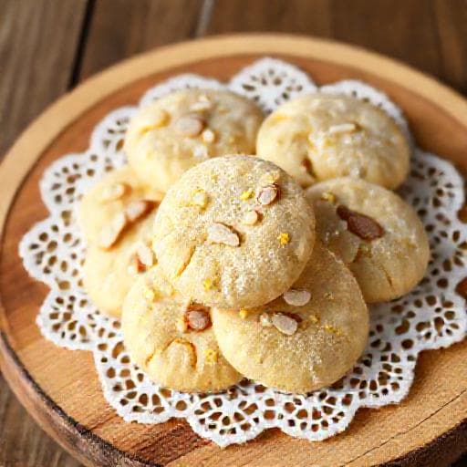 Galletas de Mantequilla con Limón y Almendras