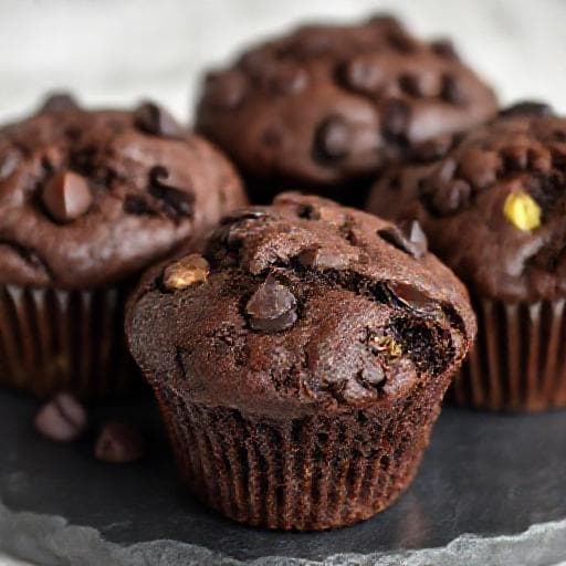 Muffins de Proteína con Chocolate y Aguacate