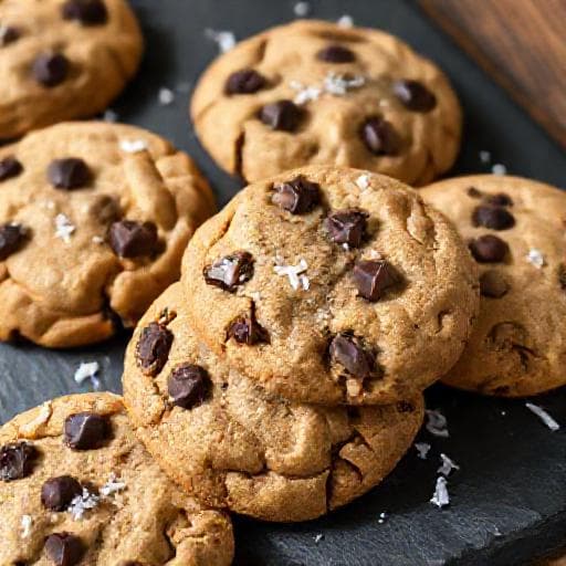 Galletas de Mantequilla de Cacahuete con Chocolate y Sal Marina