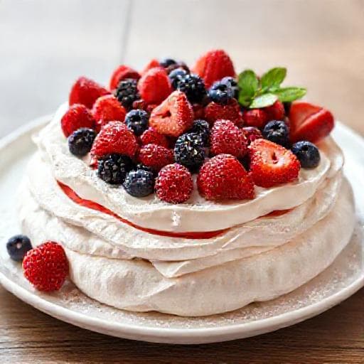 Pavlova Clásica de Frutos Rojos