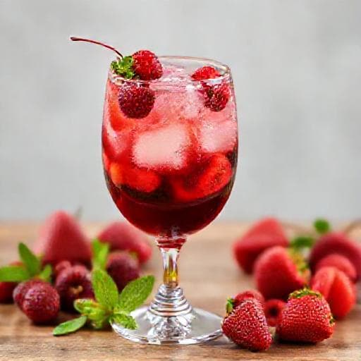 Tinto de Verano con Frutas Rojas y Hierbas