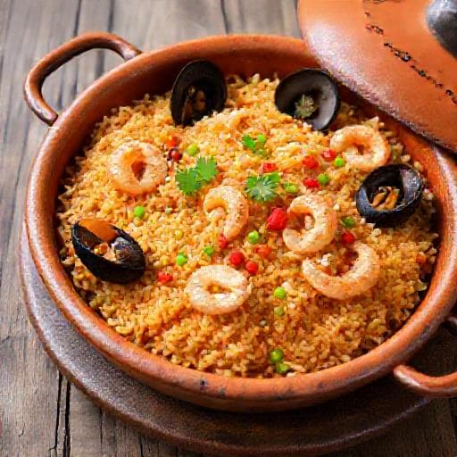 Arroz del Senyoret con Sepia y Verduras
