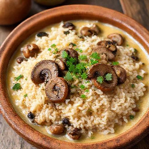 Arroz Meloso de Setas Tradicional