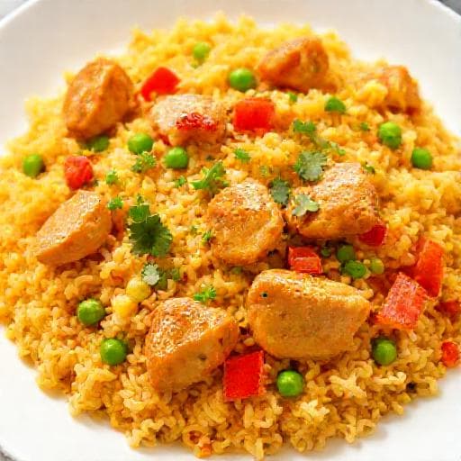 Arroz con Pollo Rápido y Sencillo